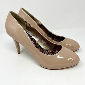 ⛔️ SOLD! ⛔ Madden Girl Propose Women's 10 Nude Patent Leather Heels Beige Pumps